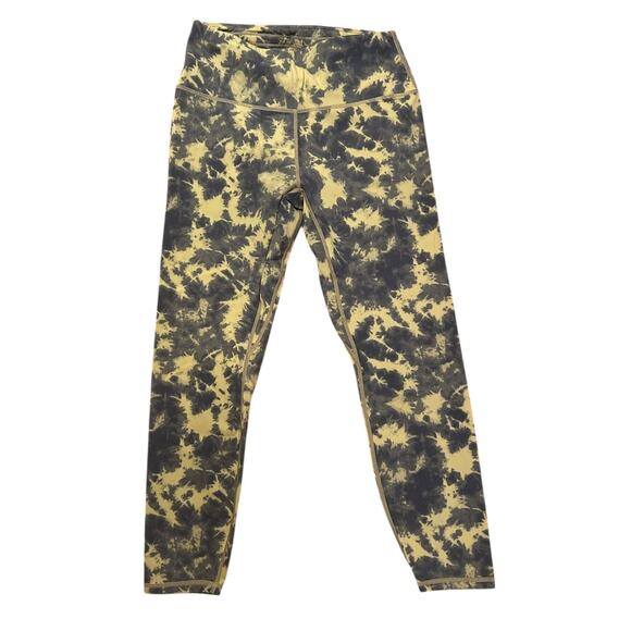 VARLEY Let's Go High-Rise Legging Flaxen Tie Dye Cropped Women's Size LARGE - Picture 3 of 10